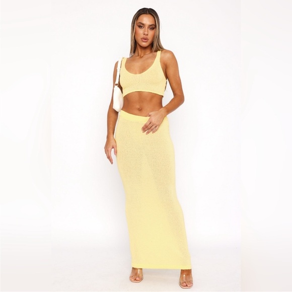 White Fox Looking Luxe Lemon 2 pc set - Picture 1 of 5